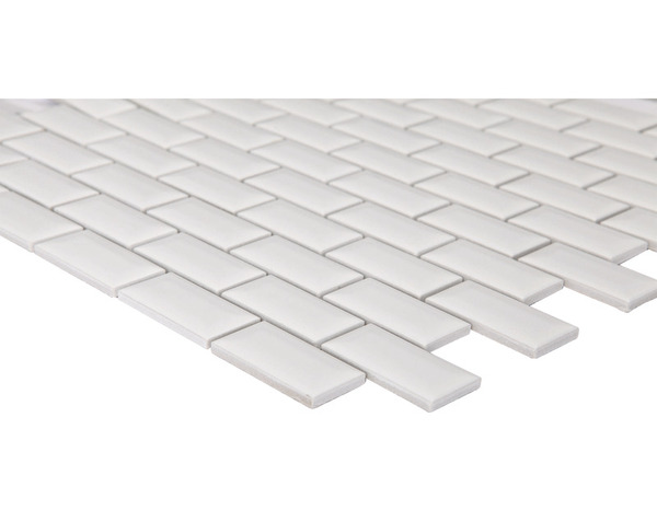 Mosaïque "Trentie" blanc - l. 30 x L. 30 cm - GoodHome - Brico Dépôt