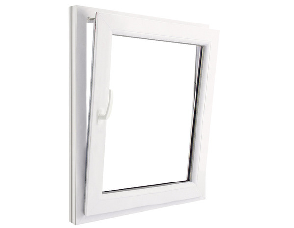 Fenêtre PVC blanc oscillo-battante 1 vantail droit h.105 x l.80 cm - GoodHome - Brico Dépôt