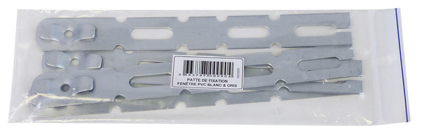 Lot de 4 pattes de fixation pour fenêtre PVC - Brico Dépôt
