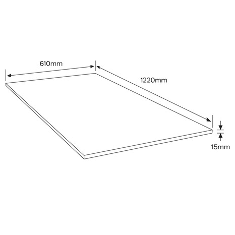 Panneau prédécoupé OSB3 L. 1220 x l. 610 mm - Ép. 15 mm - Brico Dépôt