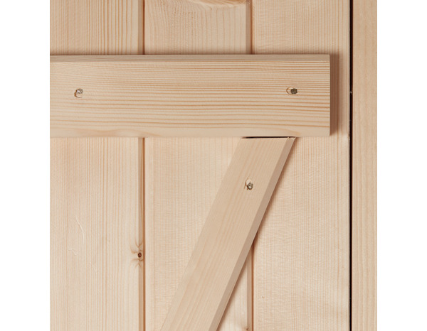 Porte de service bois 90 x 200 cm poussant droit - Brico Dépôt