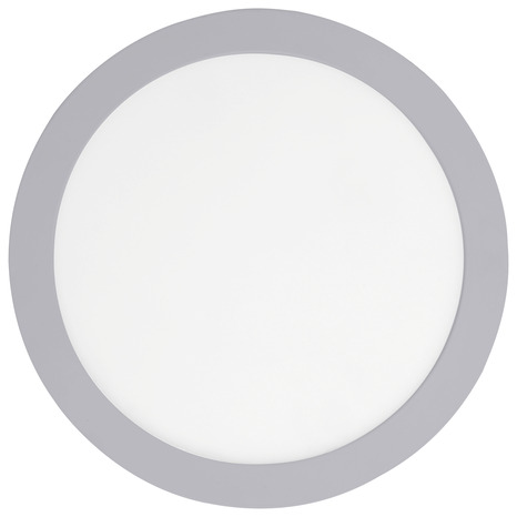 Spot à encastrer extra plat rond led intégrée "Octave" argenté Ø 22,5 cm - Colours - Brico Dépôt