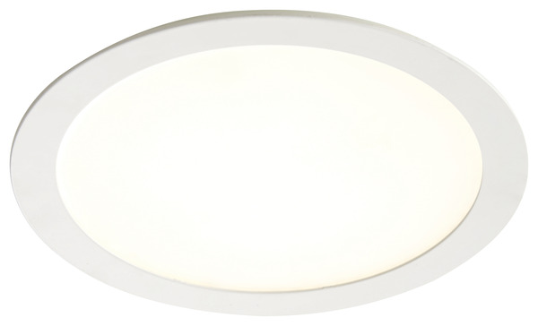 Spot LED rond extra-plat 22 W - Blanc - Colours - Brico Dépôt