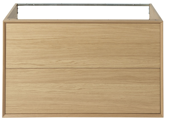 Meuble sous vasque à suspendre Avela L.100 x H.60 x P.45 cm - GoodHome - Brico Dépôt