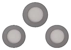 Lot de 3 spots extraplats LED, à encastrer IP20 gris - Colours - Brico Dépôt
