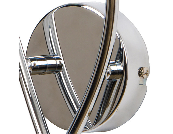 Applique murale argent 2 spots "Phaidros" H.30,5 cm x L.23 cm - GoodHome - Brico Dépôt