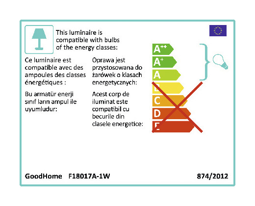 Applique murale blanche "Zosca" H.17,4 cm x L.20 cm - GoodHome - Brico Dépôt