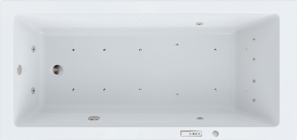 Baignoire balnéo droite - 170 x 80 cm - Brico Dépôt