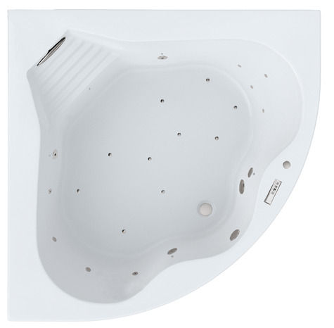 Baignoire balnéo d'angle 140 x 140 cm - Brico Dépôt