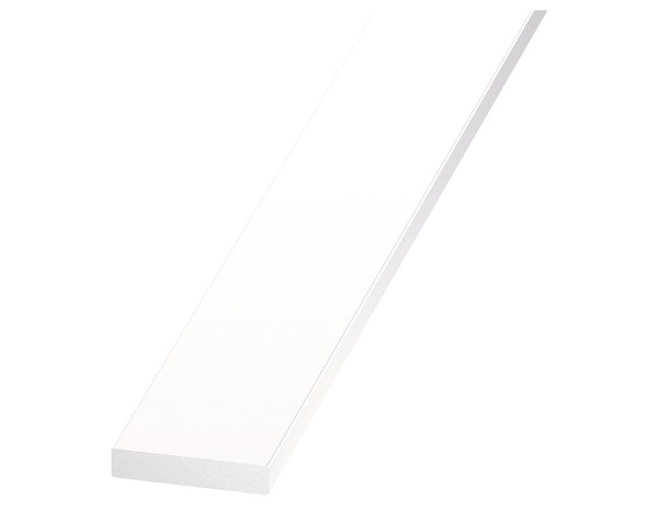 Plat en PVC blanc - Dim. 40 x 3 mm, L.2 m - Brico Dépôt