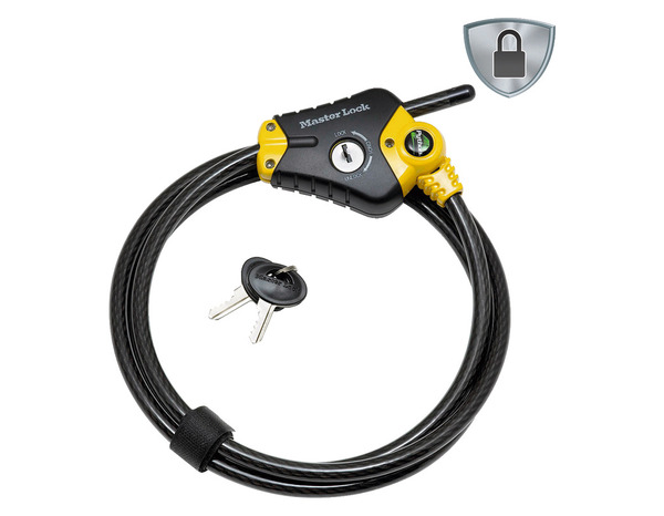 Cadenas cable "Python" L. 1800 mm Ø 10 mm - Masterlock - Brico Dépôt