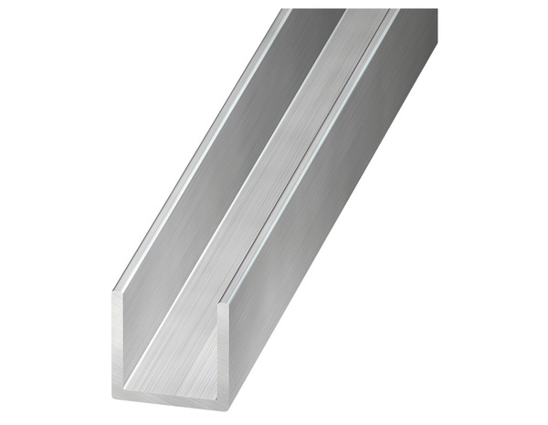 U aluminium brut 10 x 13 x 1,5 mm 2,50 m Argent - Brico Dépôt