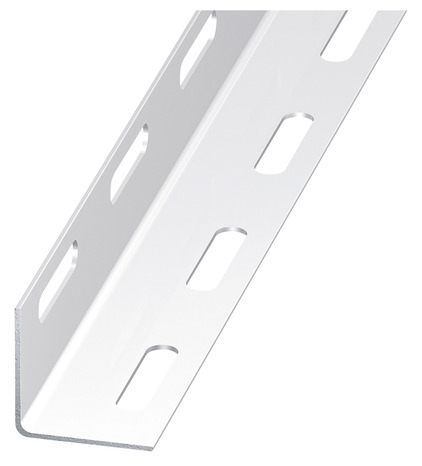Cornière acier perfo blanc - 27 x 27 mm 1 m - Brico Dépôt