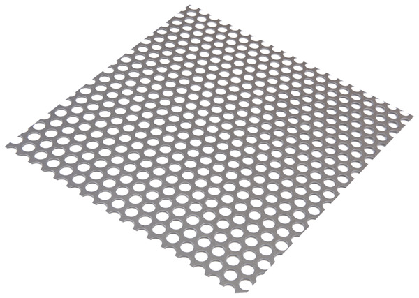 Tôle acier brut perforé rond Ø 8 mm - L. 50 x l. 25 x Ep. 0,6 cm - Brico Dépôt