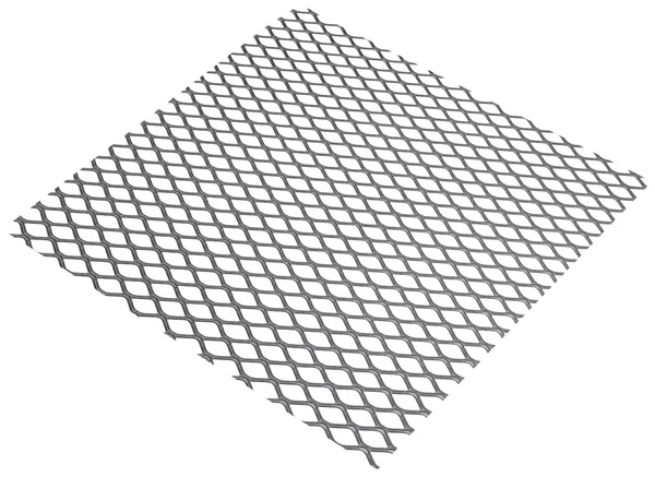 Tôle métal déployé acier - mailles 6 mm - L. 50 x l. 25 cm - Brico Dépôt