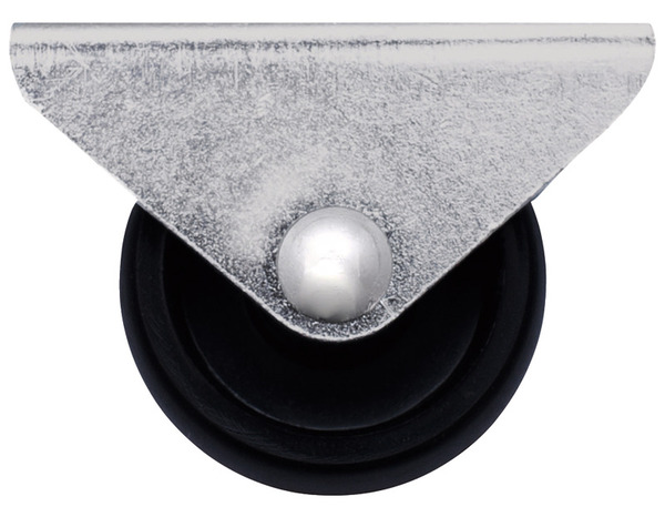 Roulette fixe nylon noir - Ø 3 cm - 15 kg - Brico Dépôt