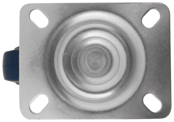 Roulette pivotante caoutchouc bleu - Ø 10 cm - 100 kg - Brico Dépôt