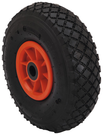 Pneu caoutchouc et PP rouge - Ø 26 cm - 136 kg - Brico Dépôt