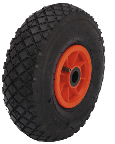 Pneu caoutchouc et PP rouge - Ø 26 cm - 136 kg - Brico Dépôt