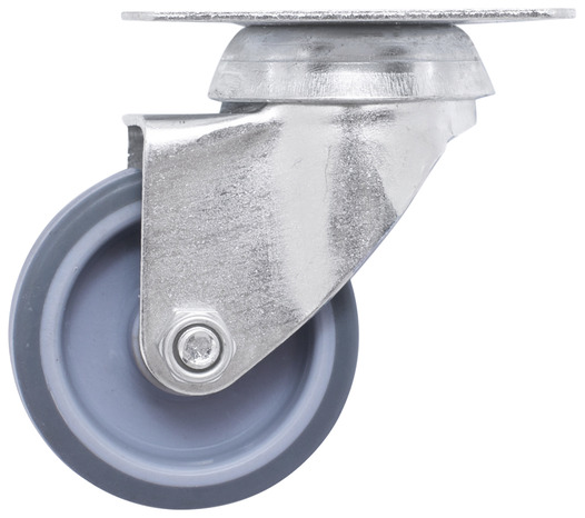Roulette pivotante PU gris - Ø 5 cm - 30 kg - Brico Dépôt