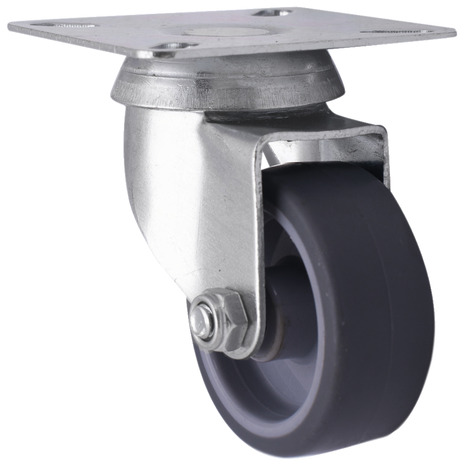 Roulette pivotante PU gris - Ø 5 cm - 30 kg - Brico Dépôt