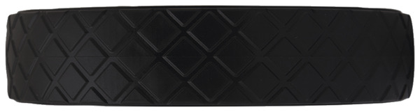 Roulette centrale PVC noir - Ø 20 cm - 40 kg - Brico Dépôt