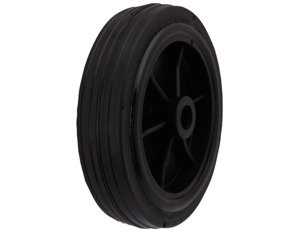 Roulette caoutchouc + PP noir - Ø 12,5 cm - 50 kg - Brico Dépôt