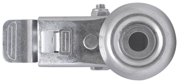 Roulette pivotante PU gris - Ø 5 cm avec frein - 30 kg - Brico Dépôt