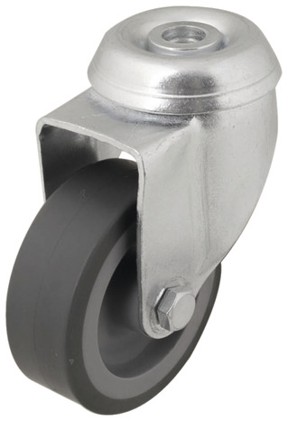 Roulette pivotante TPR gris - Ø 6 cm - 50 kg - Brico Dépôt