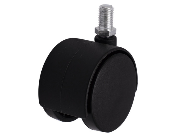 Roulette jumelée pivotante PP noir - Ø 5 cm - 30 kg - Brico Dépôt