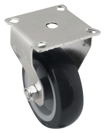 Roulette fixe PU gris - Ø 7,5 cm - 60 kg - Brico Dépôt