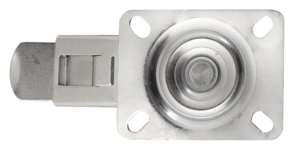 Roulette pivotante PVC noir avec frein - Ø 12,5 cm - 100 kg - Brico Dépôt