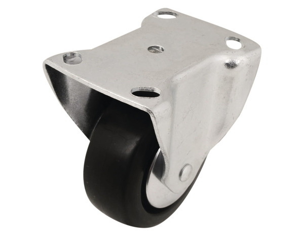 Roulette fixe PVC noir - Ø 6,5 cm - 40 kg - Brico Dépôt