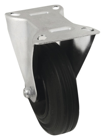 Roulette fixe PVC noir - Ø 12,5 cm - 100 kg - Brico Dépôt