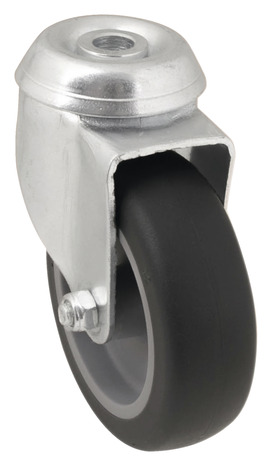 Roulette pivotante PU gris - Ø 7,5 cm - 55 kg - Brico Dépôt