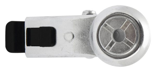 Roulette pivotante PU noir avec frein - Ø. 10 cm - 70 kg - Brico Dépôt