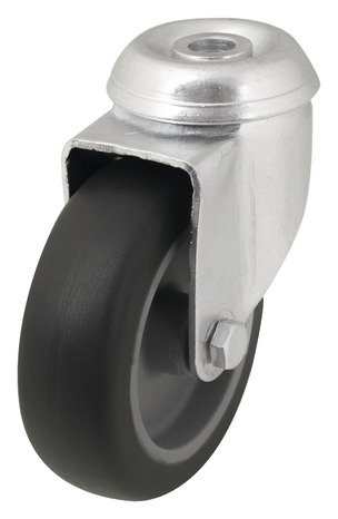 Roulette pivotante PU gris - Ø 7,5 cm - 55 kg - Brico Dépôt