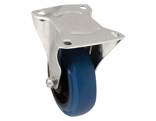 Roulette fixe PVC bleu - Ø 10 cm - 100 kg - Brico Dépôt