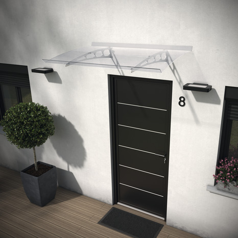 Marquise en polycarbonate - L. 140 cm RC005 - GEOM - Brico Dépôt