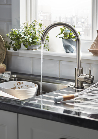 Mitigeur évier inox "Katiki" - Cooke and Lewis - Brico Dépôt