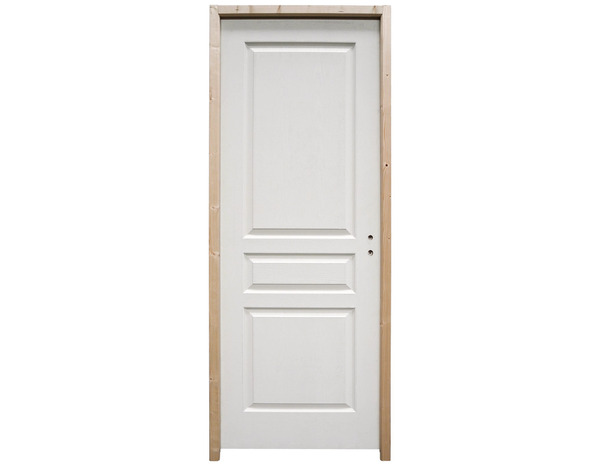 Bloc-porte 3 panneaux prépeint "Ordesa" - l. 73 cm - Brico Dépôt