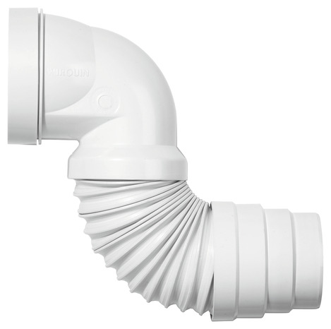 Pipe coudée extensible de 230 à 390 mm. - Wirquin - Brico Dépôt