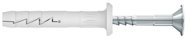 Lot de 10 chevilles nylon avec vis 8 x 60 mm - Diall - Brico Dépôt