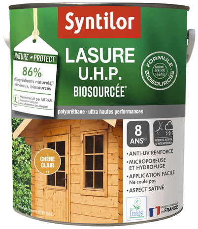 Lasure Biosourcée 5l chêne clair satin - Syntilor - Brico Dépôt