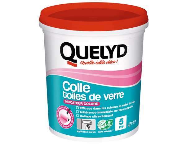 Colle toiles de verre ultra résistant 1kg - Quelyd - Brico Dépôt