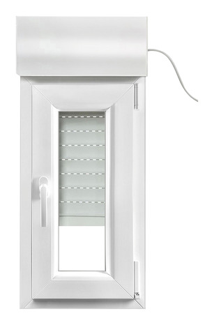 Fenêtre PVC blanc oscillo-battante 1 vantail droit + volet roulant h.75 x l.40 cm - GoodHome - Brico Dépôt