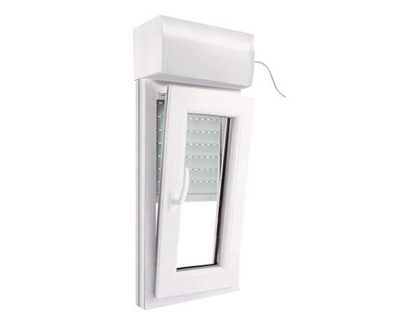 Fenêtre PVC blanc oscillo-battante 1 vantail droit + volet roulant h.75 x l.40 cm - GoodHome - Brico Dépôt