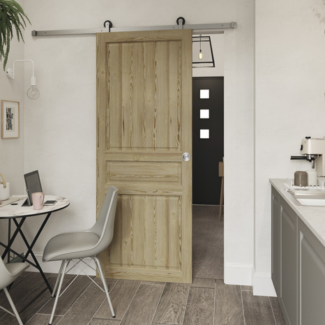 Porte coulissante "Ordesa" H. 204 cm x Larg. 83 cm x ép. 40 mm - Brico Dépôt