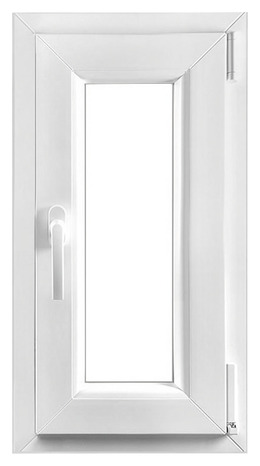 Fenêtre PVC blanc oscillo-battante 1 vantail droit h.75 x l.40 cm - GoodHome - Brico Dépôt