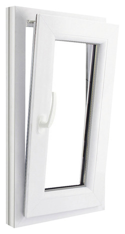 Fenêtre PVC blanc oscillo-battante 1 vantail droit h.75 x l.40 cm - GoodHome - Brico Dépôt